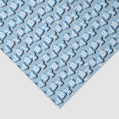 Kleine Tupfen auf blauem Hintergrund für Baby Seidenpapier (Ausschnitt)