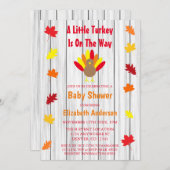 Kleine Türkei Babydusche Einladung (Vorne/Hinten)