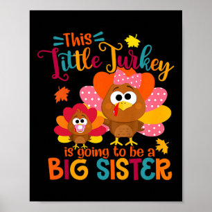 Kleine Türkei Große Niedliche Schwester Herbst Tha Poster