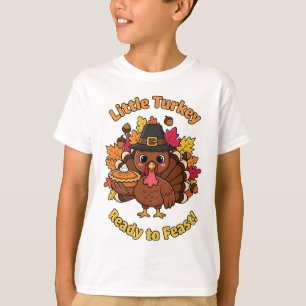 Kleine Türkei Kinder Erntedank T - Shirt - Niedlic