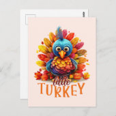 Kleine Türkei - Niedlicher Cartoon-Stil Postkarte (Vorne/Hinten)