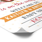 Kleine Türkei unterwegs! Erntedank Babydusche Poster (Ecke)