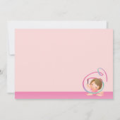 Kleine Turniere - Gymnastik Geburtstagseinladung Einladung (Rückseite)