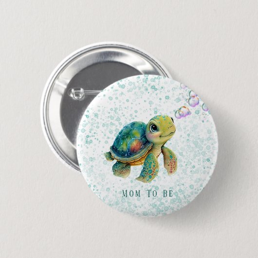 Kleine Turtelbläschen Kinderdusche Mama zum Hinter Button (Vorne & Hinten)