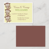 KLEINE ÜBERRASCHUNG | BABY SHOWER REGISTRIERUNGSKA BEGLEITKARTE (Vorne/Hinten)