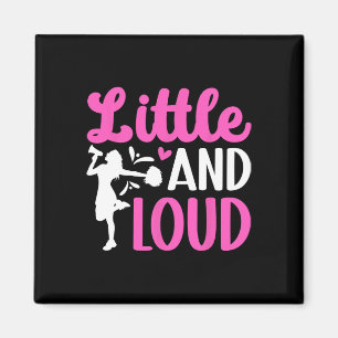 Kleine und laute Cheerleader Cheerleading Cheer  Magnet