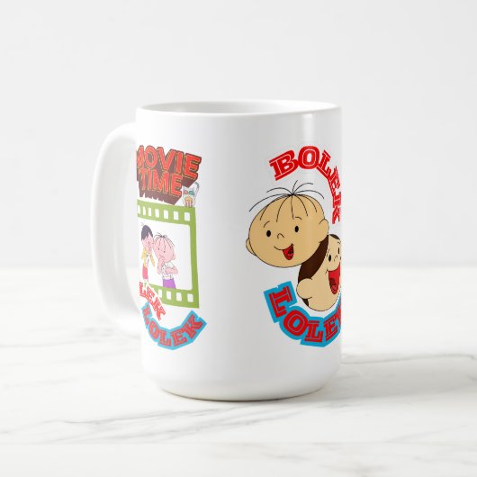 KLEINE UND LOLEK KAFFEETASSE (Vorderseite Links)