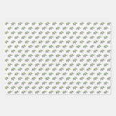 Kleine und weiße Elefantendusche Geschenkpapier Set (Vorderseite 3)