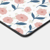 Kleine und wertvolle, hellrosa gemusterte Schreibt Schreibtischunterlage (Ecke)