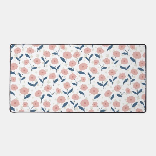 Kleine und wertvolle, hellrosa gemusterte Schreibt Schreibtischunterlage (Vorderseite)