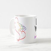 Kleine "unerwartete" Tasse der Frauen (Vorderseite Links)