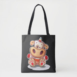 Kleine Unicow-Illustration Tasche