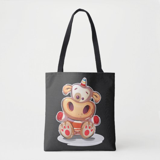Kleine Unicow-Illustration Tasche (Vorderseite)