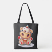 Kleine Unicow-Illustration Tasche (Rückseite)