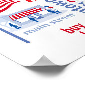 Kleine Unternehmen Amerika, vor Ort einkaufen, vor Poster (Ecke)