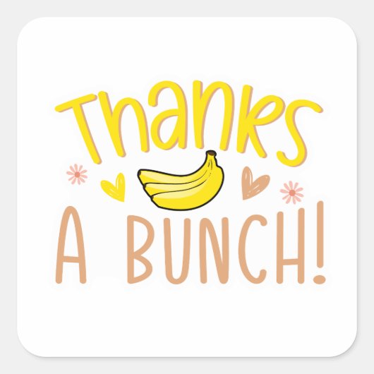 Kleine Unternehmen dank einer Reihe von Stickern Quadratischer Aufkleber (Vorderseite)