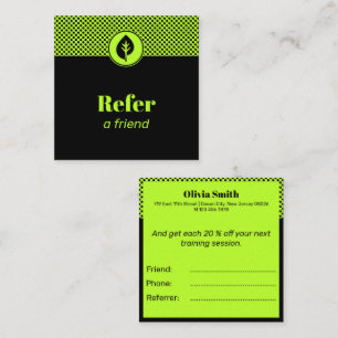 Kleine Unternehmen - ein Freund Quadratische Visitenkarte