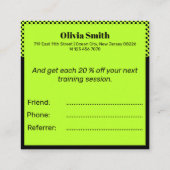 Kleine Unternehmen - ein Freund Quadratische Visitenkarte (Rückseite)