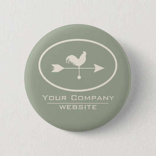Kleine Unternehmen Elfenbein Weathervane Button (Vorderseite)