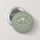Kleine Unternehmen Elfenbein Weathervane Button (Vorne & Hinten)