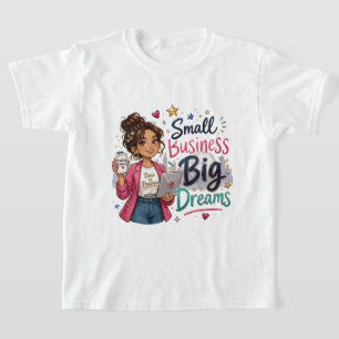 Kleine Unternehmen Große Träume Unternehmerisches T-Shirt