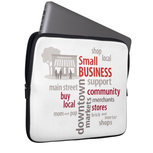 Kleine Unternehmen Laptopschutzhülle (Vorne Rechts)