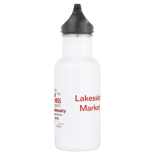 Kleine Unternehmen, lokale Geschäfte, lokale Einkä Trinkflasche (Rechts)