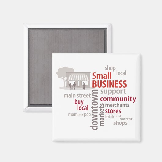 Kleine Unternehmen Magnet (Vorderseite/Rückseite)