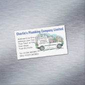 Kleine Unternehmen mit Namen für Unternehmen Van Magnetische Visitenkarte (Beispiel)