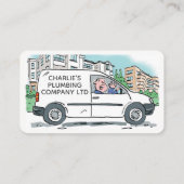 Kleine Unternehmen mit Namen für Unternehmen Van Visitenkarte (Rückseite)