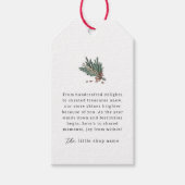 Kleine Unternehmen Moderner Minimalistischer Urlau Geschenkanhänger (Vorderseite)