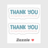 Kleine Unternehmen Niedlich Moderne Vielen Dank St Aufkleber (Blatt)