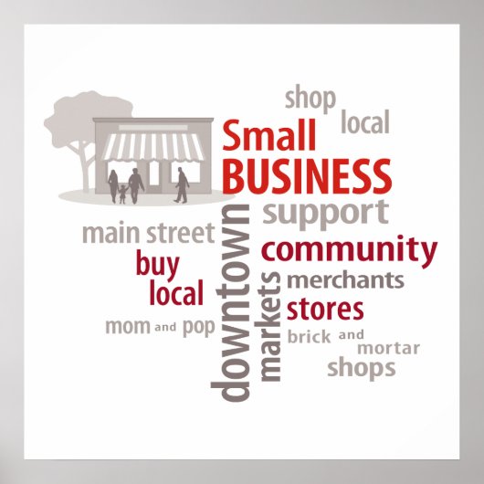 Kleine Unternehmen Poster (Vorne)