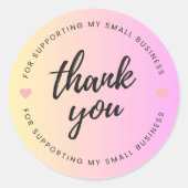 Kleine Unternehmen Vielen Dank, Sticker (Vorderseite)