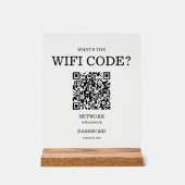 Kleine Unternehmen Was ist der Wifi QR Code? Acrylschild (Vorderseite)