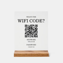 Kleine Unternehmen Was ist der Wifi QR Code? Acrylschild