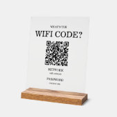 Kleine Unternehmen Was ist der Wifi QR Code? Acrylschild (Winkel)