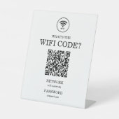 Kleine Unternehmen Was ist der Wifi QR Code? Sockelschild (Vorderseite)