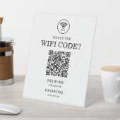 Kleine Unternehmen Was ist der Wifi QR Code? Sockelschild (In SItu)