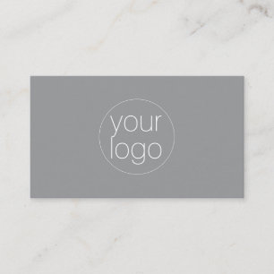 Kleine Unternehmens-Logo-Dankeschön-QR-Karte Grau Visitenkarte