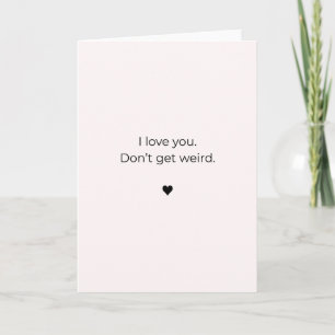 Kleine Valentinskarte – Ich liebe dich. Werde nich Karte