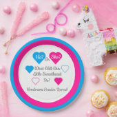 Kleine Valentinstag-Genderdarstellung Pappteller (Party)