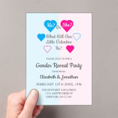 Kleine Valentinstag-Geschlechtsübersicht Acryleinladungen (Insitu (Handheld))