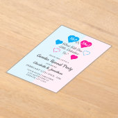 Kleine Valentinstag-Geschlechtsübersicht Acryleinladungen (Ablage )