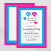 Kleine Valentinstag-Geschlechtsübersicht Einladung (Vorne/Hinten)