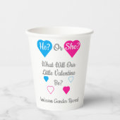 Kleine Valentinstag-Geschlechtsübersicht Pappbecher (Vorderseite)