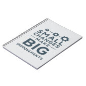 Kleine Veränderungen bringen große Verbesserungen  Notizblock (Linke Seite)