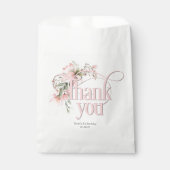 kleine vermisste Wildblume 1. Geburtstag Geschenktütchen (Vorderseite)