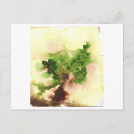Kleine verschwommene Baumkarte Postkarte