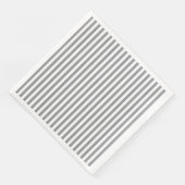 Kleine vertikale graue Streifen Serviette (Ecke)